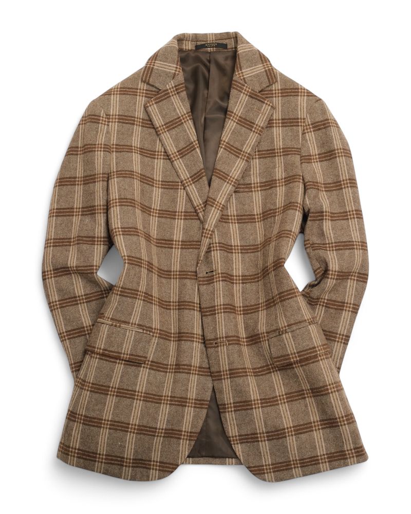 Beige Checked Sports Jacket