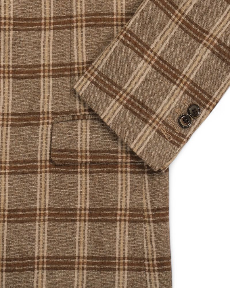Beige Checked Sports Jacket