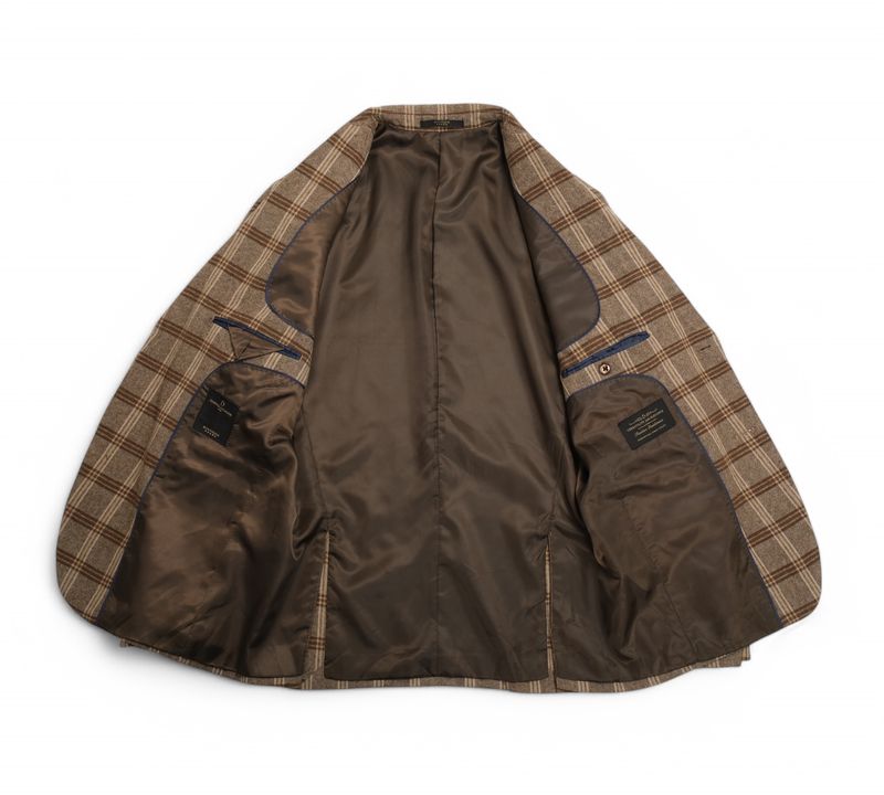 Beige Checked Sports Jacket