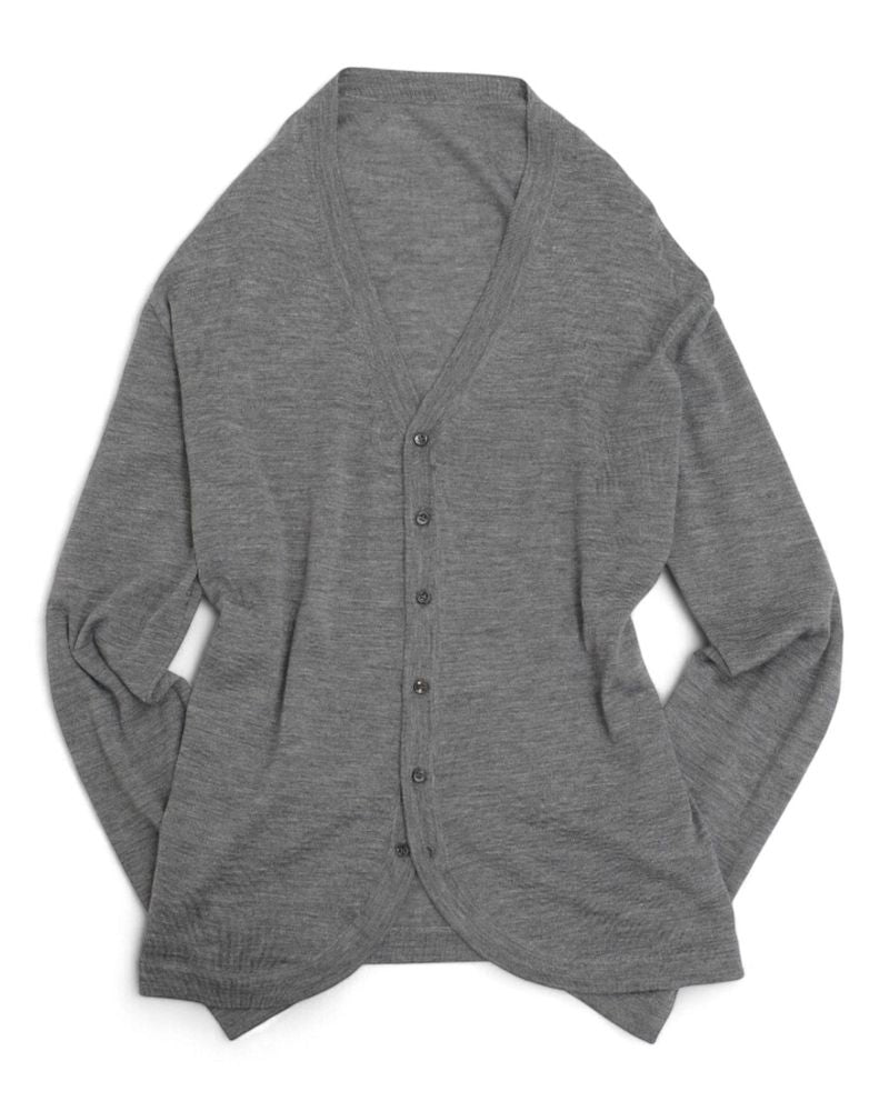 Grey Cashmere & Silk Cardigan