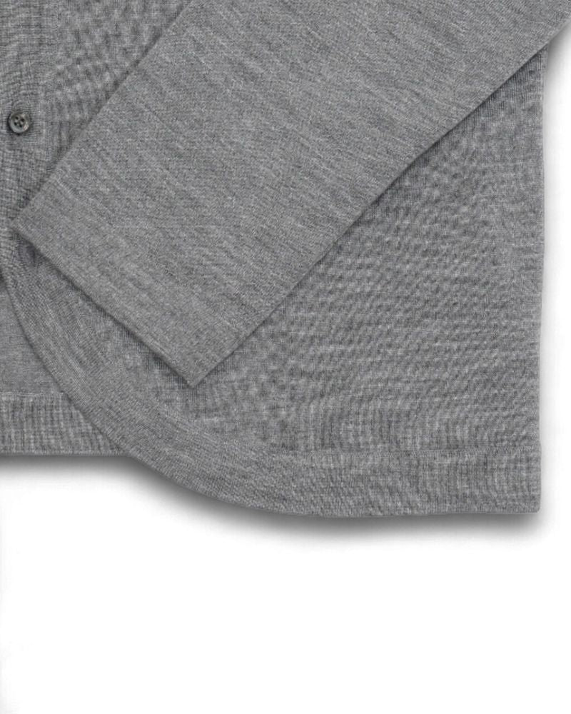 Grey Cashmere & Silk Cardigan