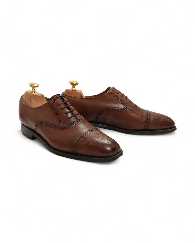 Chestnut Semi Brogue Cap Toe Asquith Oxfords