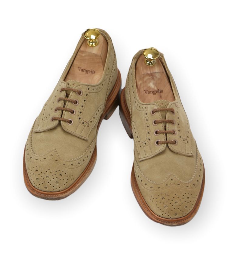 Sand Beige Suede Derbies