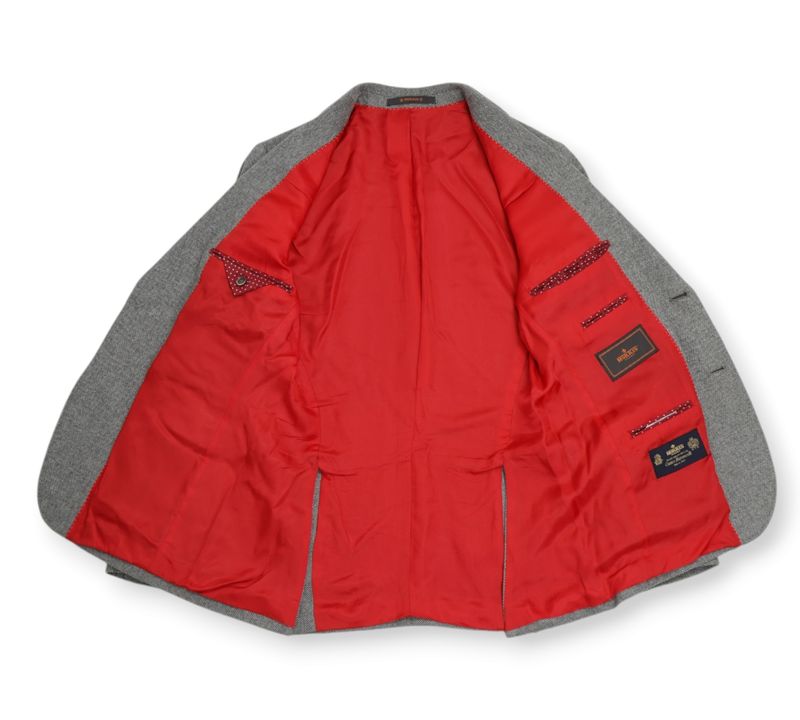 Grey Single Breasted Sports Jacket