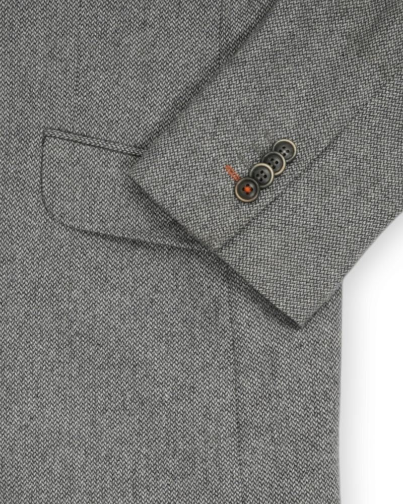 Grey Single Breasted Sports Jacket