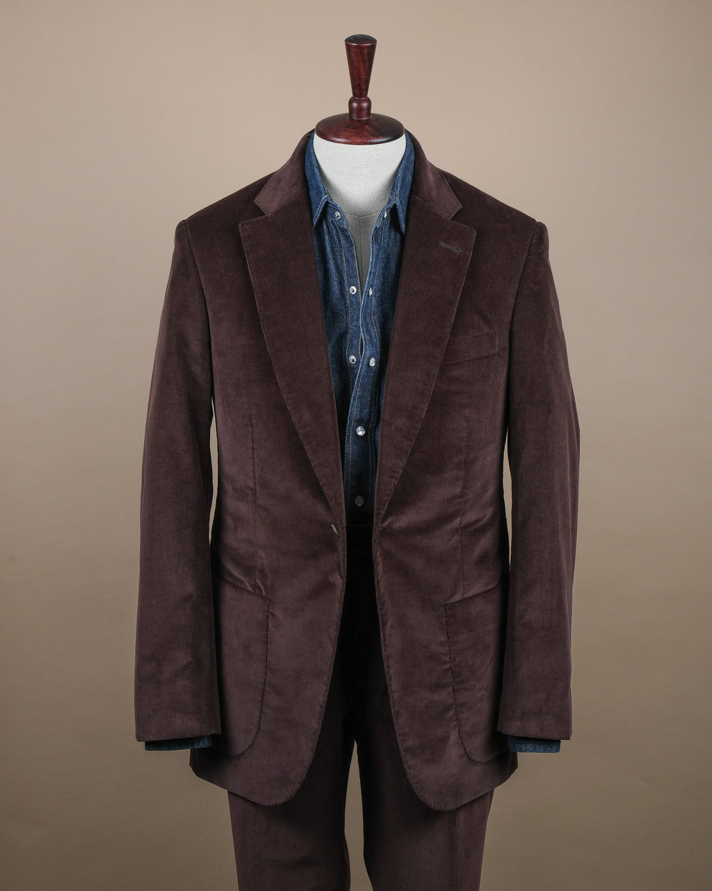 Chocolate Corduroy Suit by Cad & The Dandy 