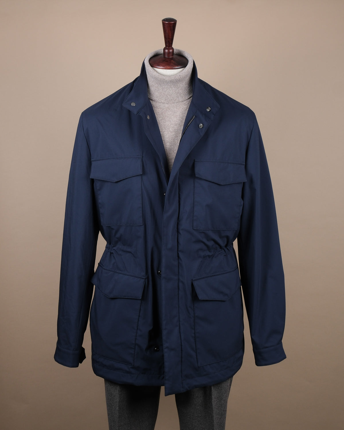 Navy Lightweight Field Jacket by Cad & The Dandy. 