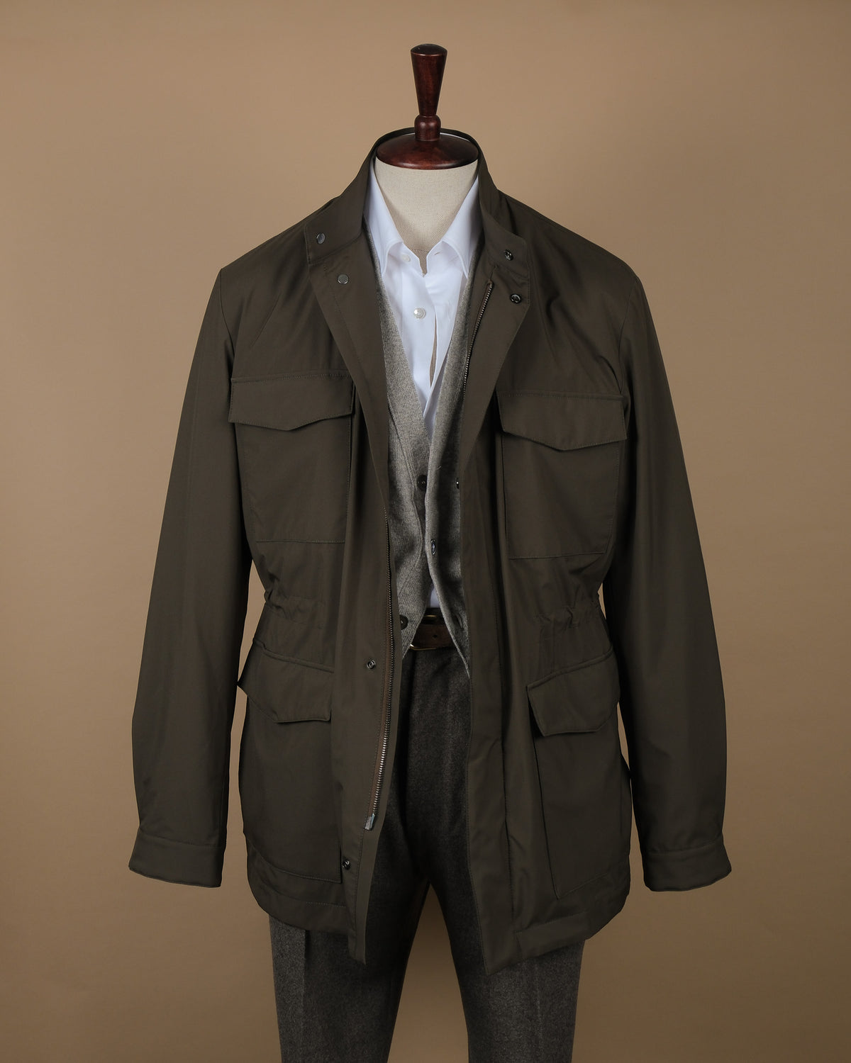 Olive Lightweight Field Jacket by Cad & The Dandy. 