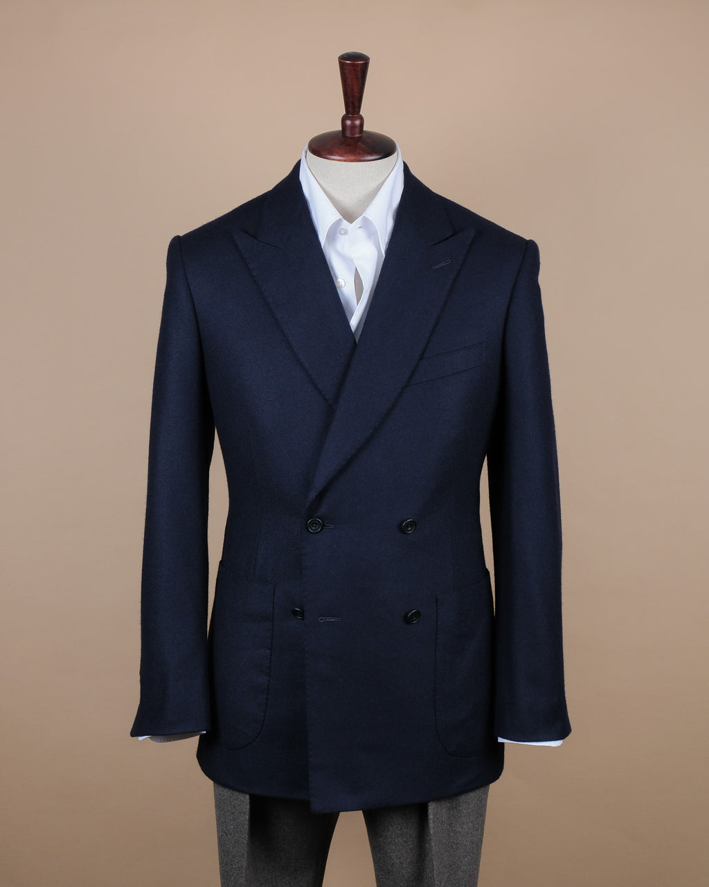 Navy DB. Brushed Hopsack Wool Sports Jacketby Cad & The Dandy.