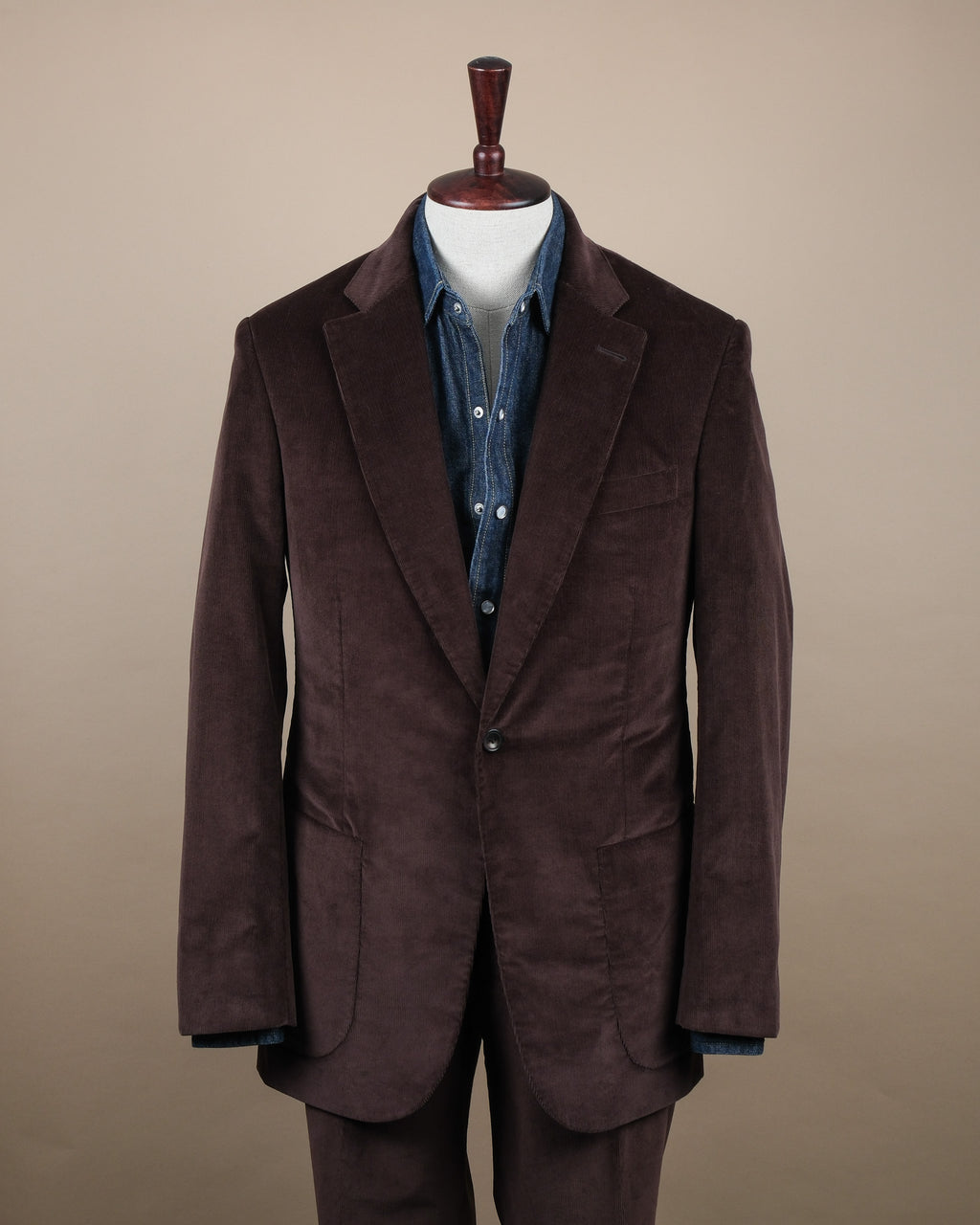 Chocolate Corduroy Suit by Cad & The Dandy