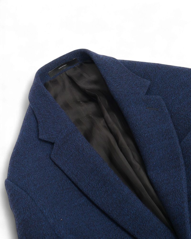 Navy/Black Wool Sports Jacket