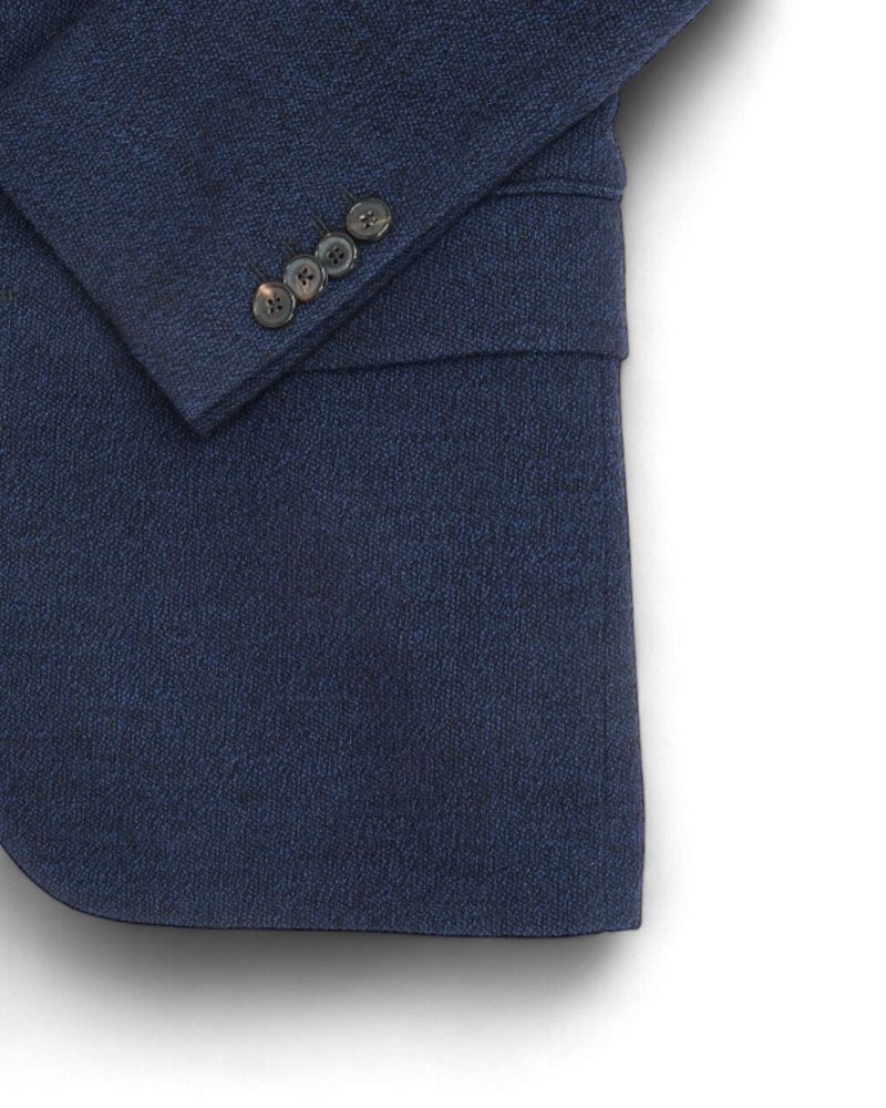 Navy/Black Wool Sports Jacket