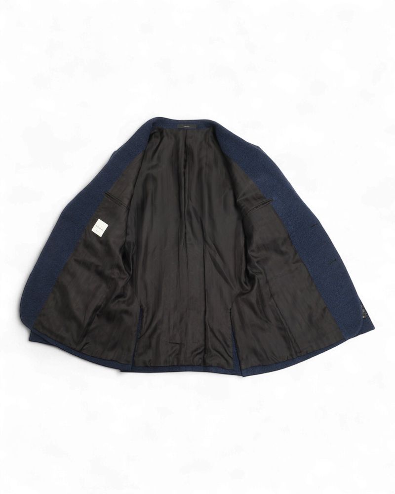Navy/Black Wool Sports Jacket