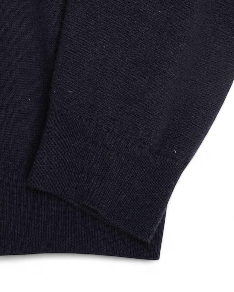 Navy Cashmere Rollneck