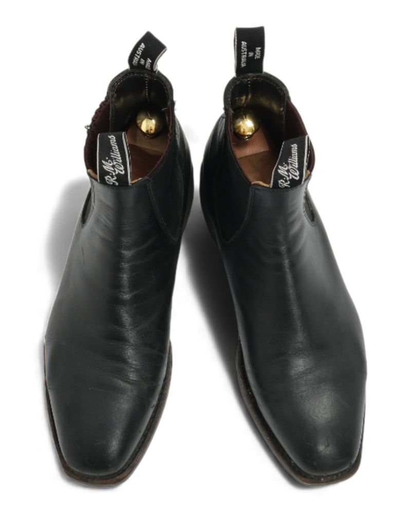 Black Leather Chelsea Boots