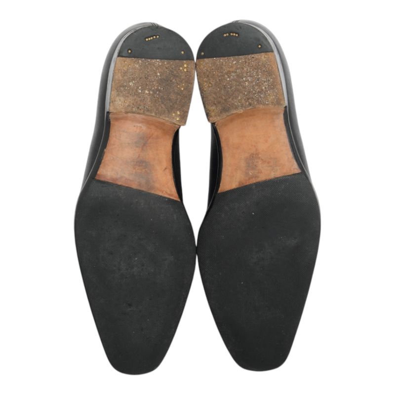 Black Bespoke Whole Cut Oxfords
