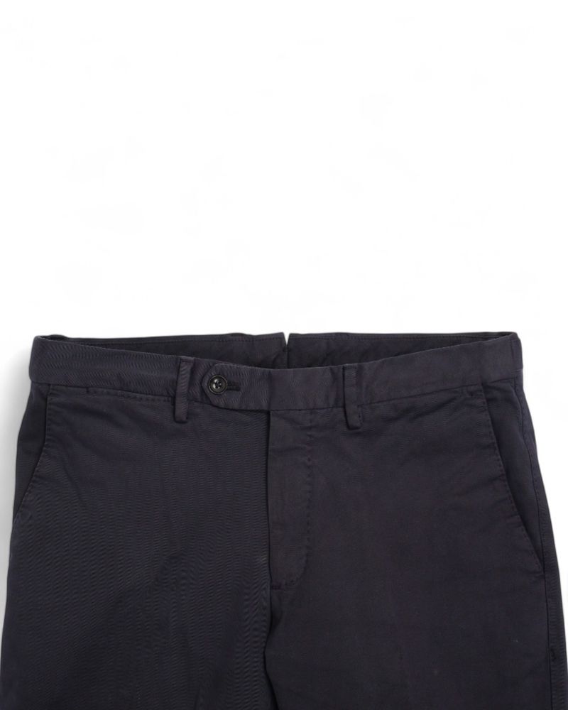 Navy Cotton Twill Trousers