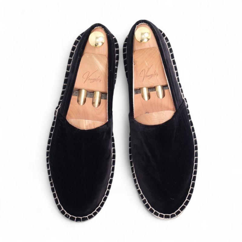 Black Velvet Espadrilles