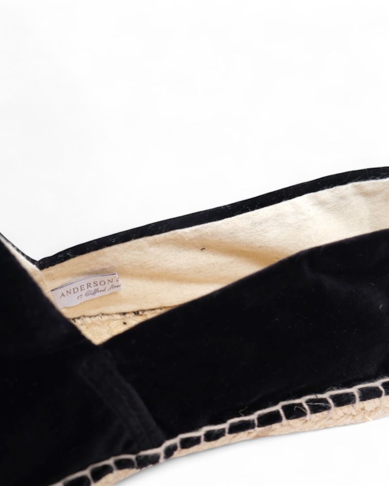 Black Velvet Espadrilles