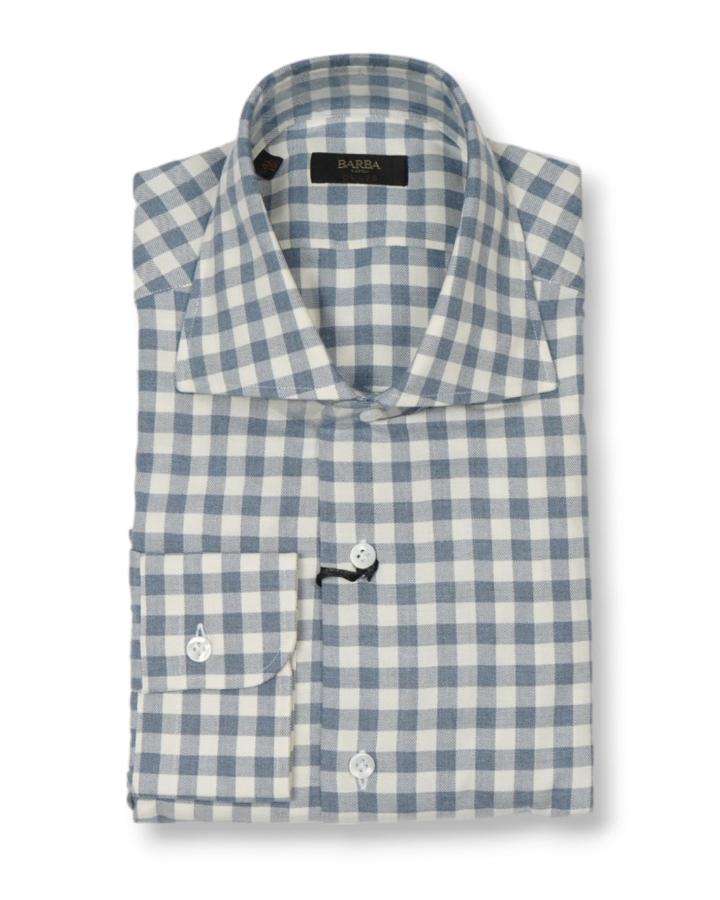 Blue/White Checked Flannel Shirt