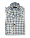 Blue/White Checked Flannel Shirt