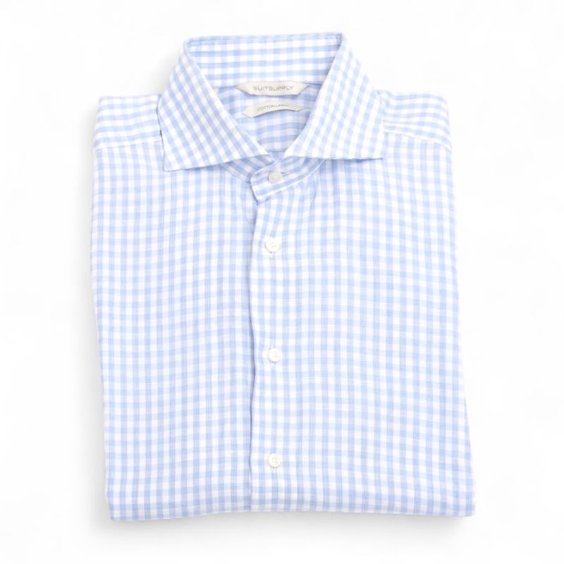 Blue/White Checked Shirt