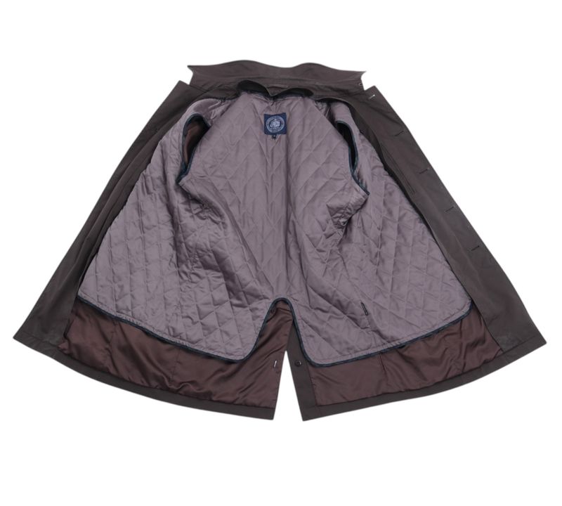 Ash Sage Car Coat & Blackwatch Vest