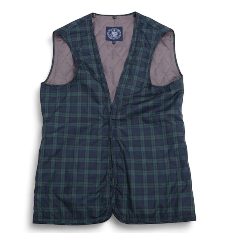 Ash Sage Car Coat & Blackwatch Vest