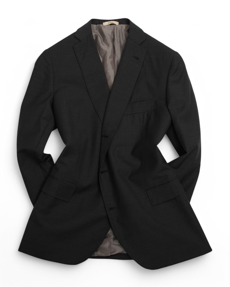 Grey Pinstripe Virgin Wool Suit