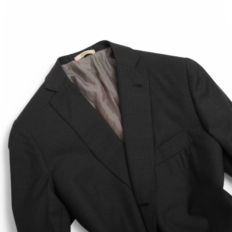 Grey Pinstripe Virgin Wool Suit