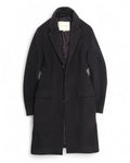 Navy Wool & Cashmere Coat