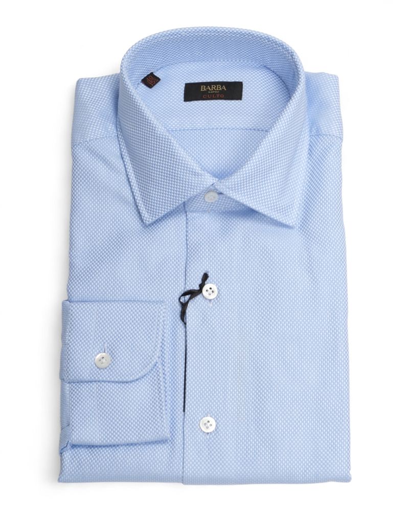 Light Blue Dobby Shirt