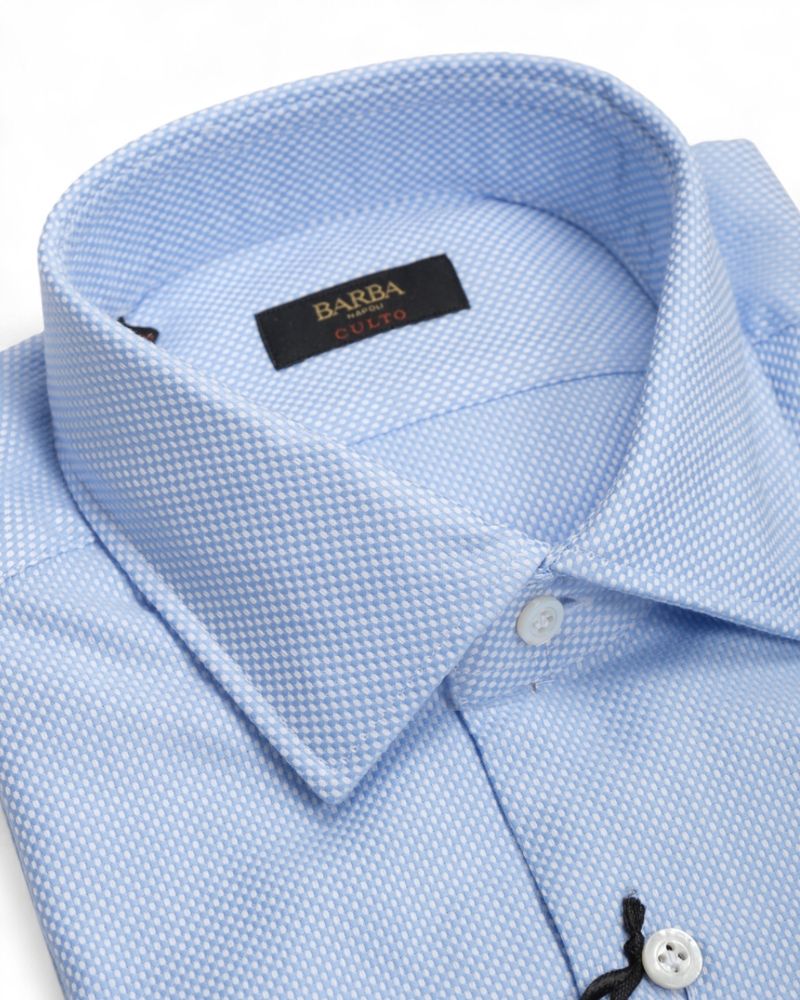 Light Blue Dobby Shirt