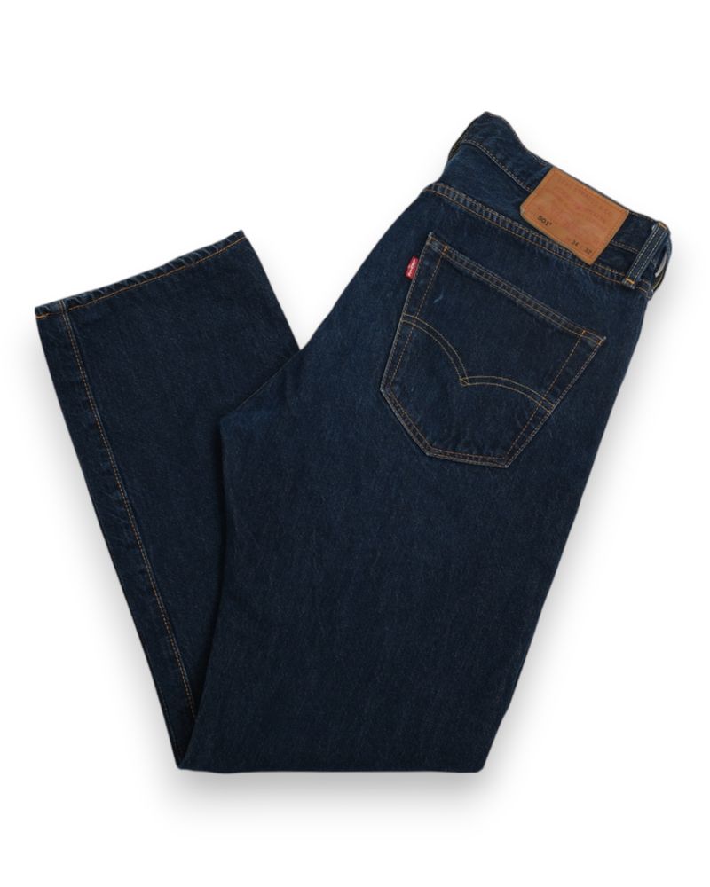 Dark Blue High Rise 501 Jeans