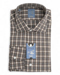 Dark Grey/White Checked Flannel Shirt