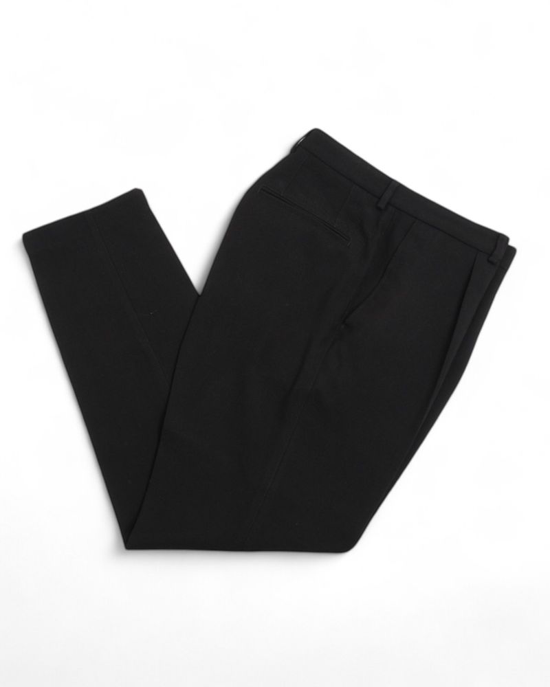 Black Unconstructed Hopsack Suit