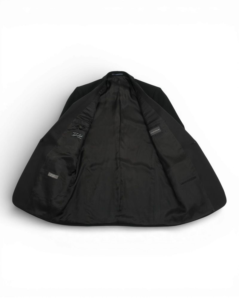 Black High Twist Wool Tuxedo