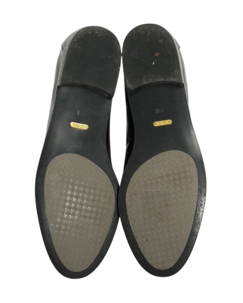 Black Patent Leather Penny Loafers