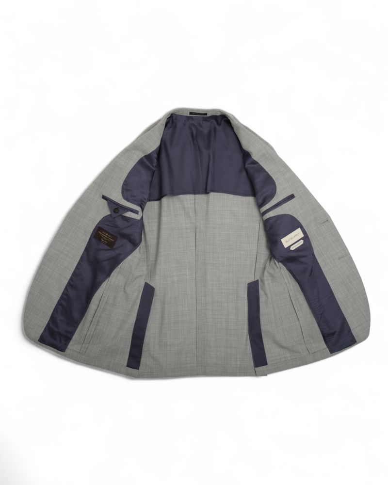 Light Grey Super 120's VBC Wool Sharkskin Suit