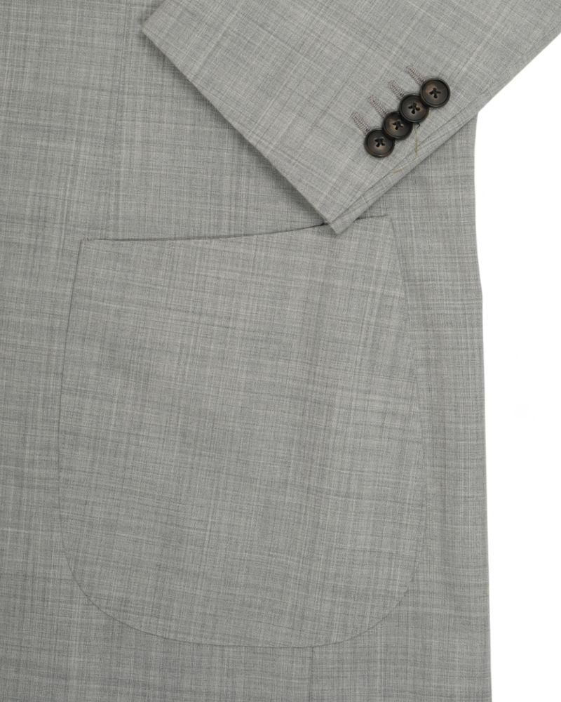 Light Grey Super 120's VBC Wool Sharkskin Suit