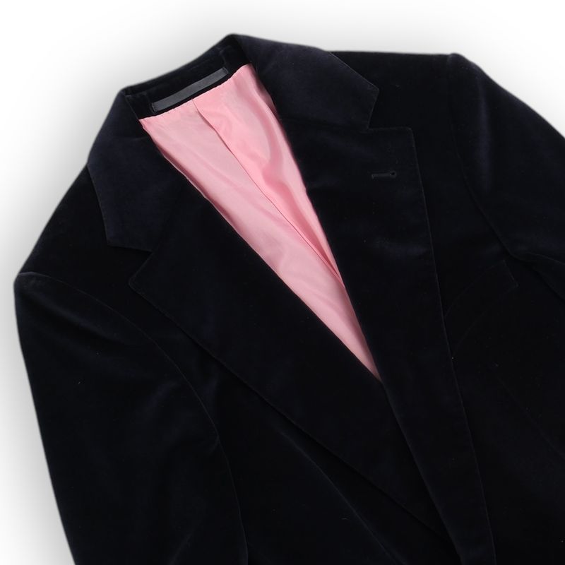 Navy Velvet Blazer