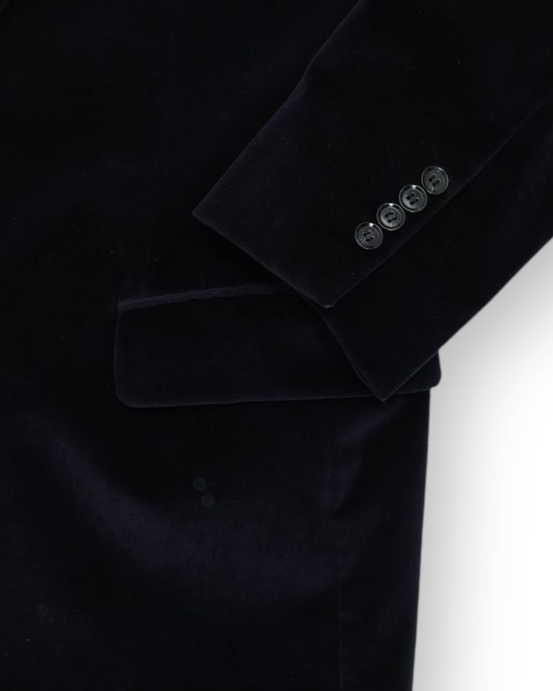 Navy Velvet Blazer
