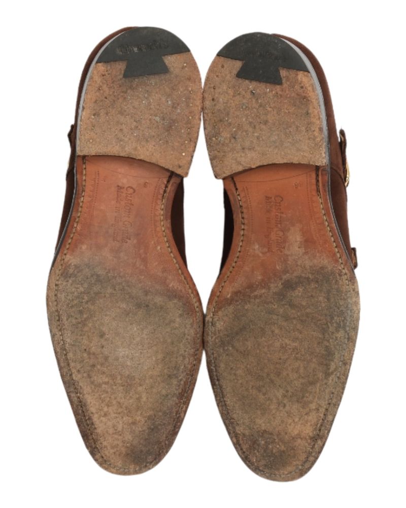 Chocolate Suede Double Monks