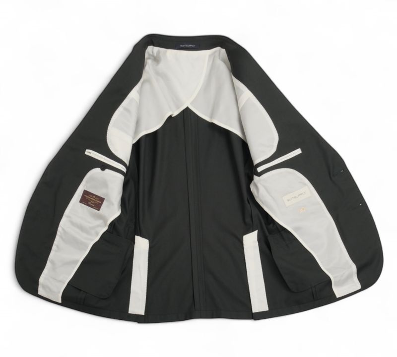 Dark Green Super 110's Wool Sports Jacket