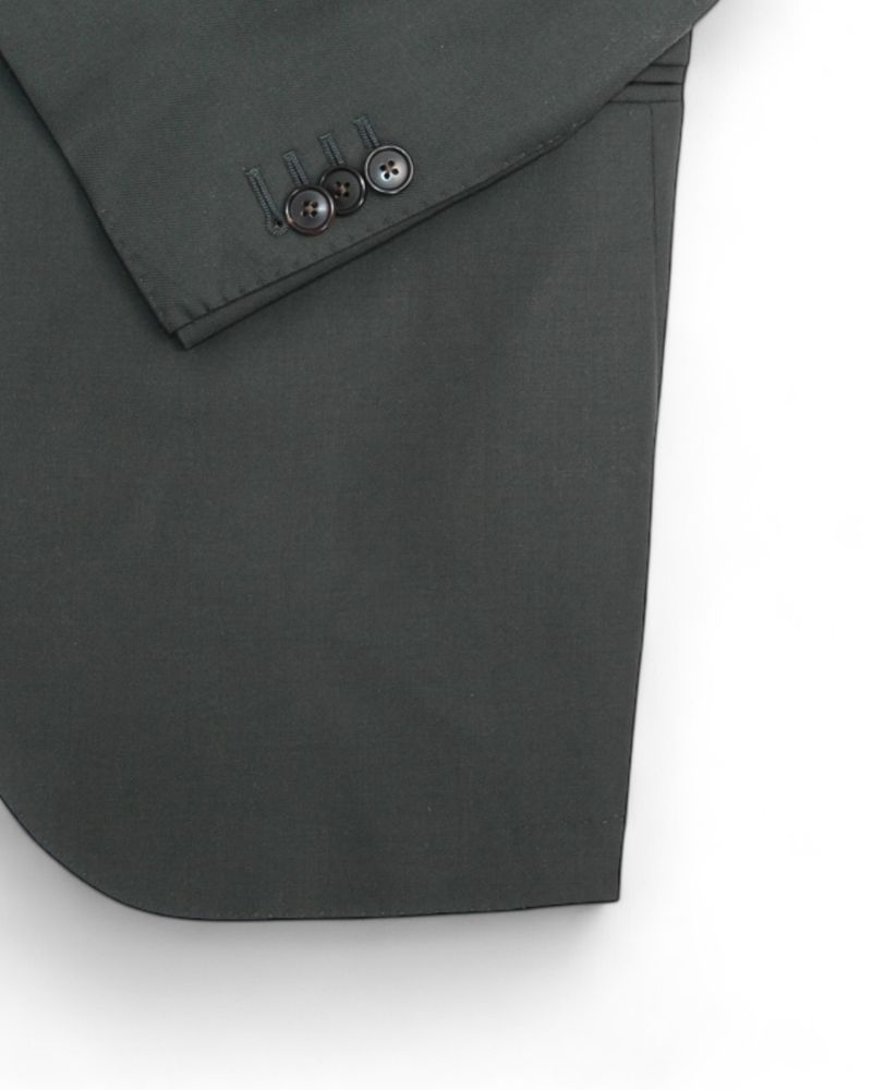 Dark Green Super 110's Wool Sports Jacket
