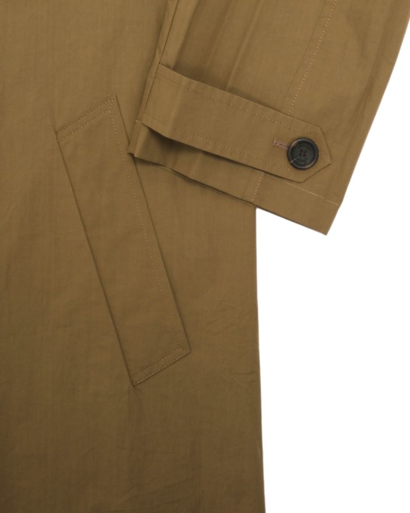 Dark Khaki Cotton Car Coat
