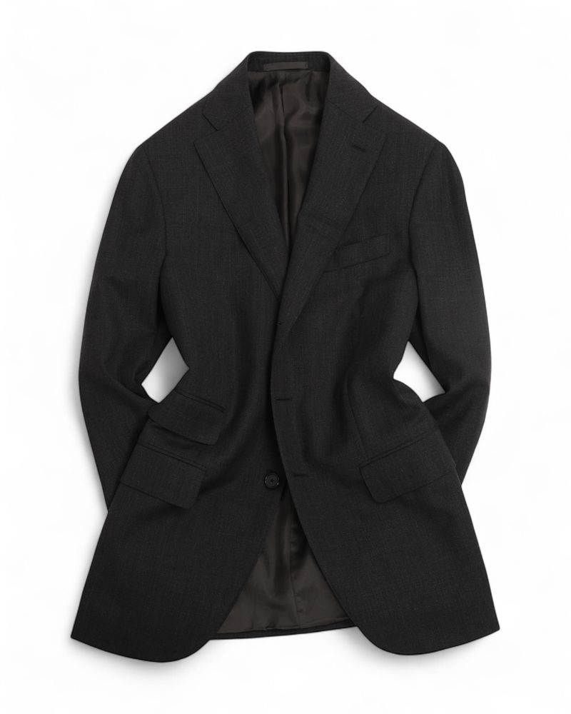 Dark Grey Wool & Cashmere Sports Jacket