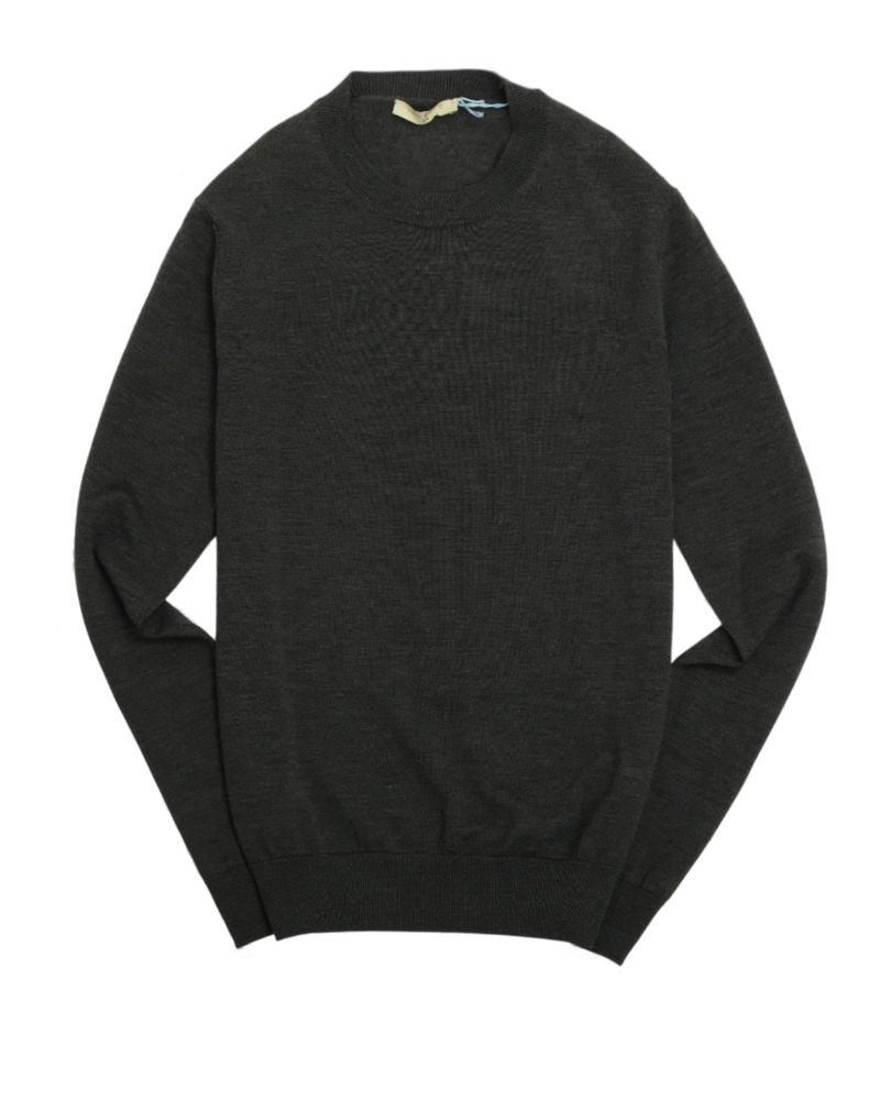 Midnight Green Merino Crewneck