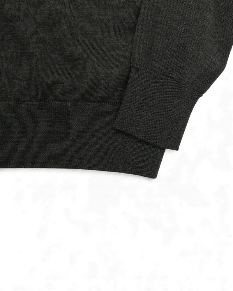 Midnight Green Merino Crewneck