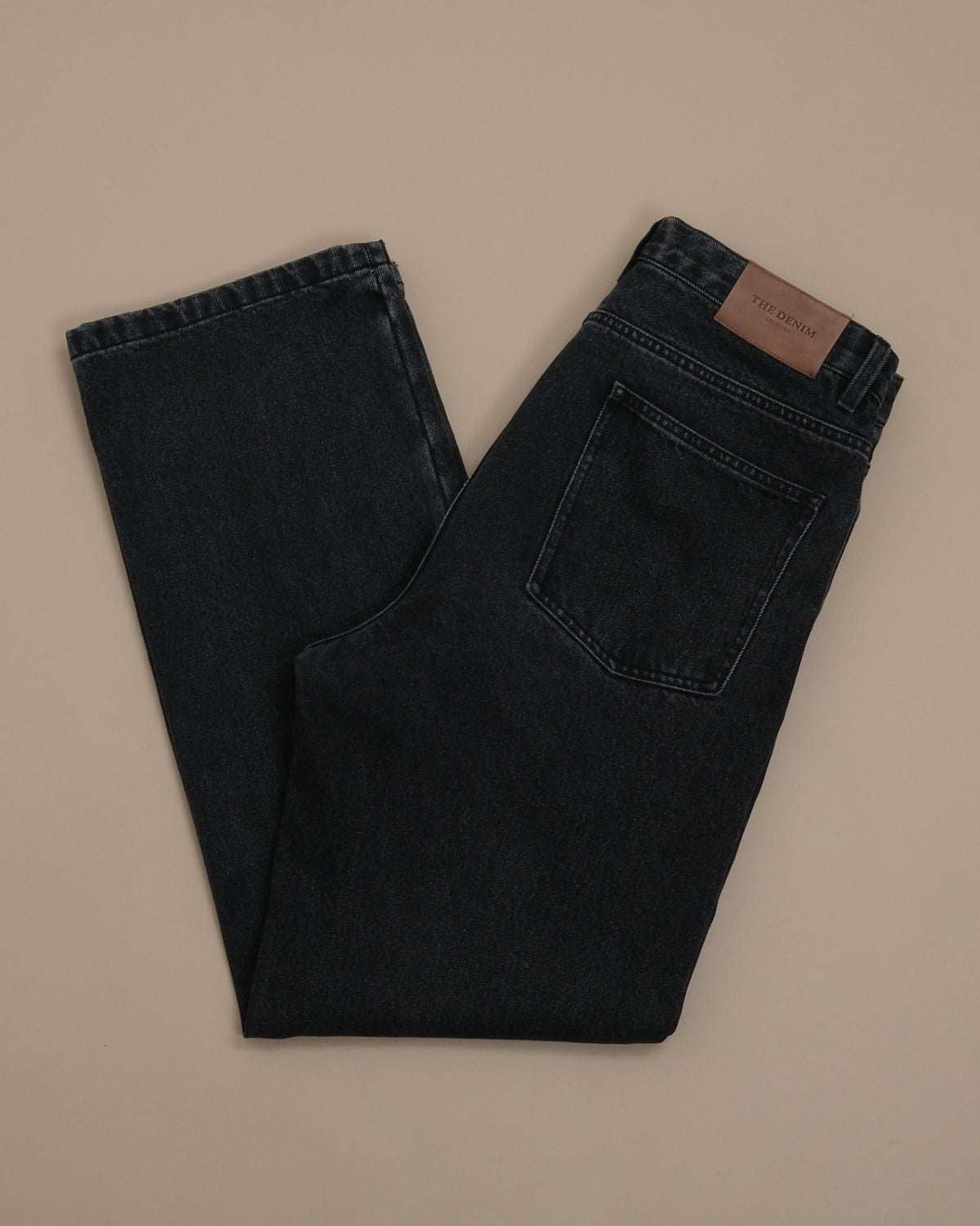Faded Black Wash High-Rise Jeans by Grand Le Mar